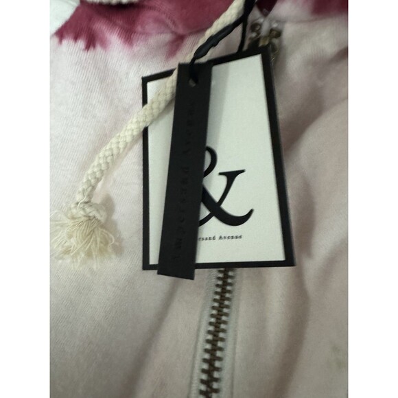 Ampersand Ave Double Hood Dip Dye Pink Womens Sweatshirt Hoodie Size M NWT - Picture 6 of 7